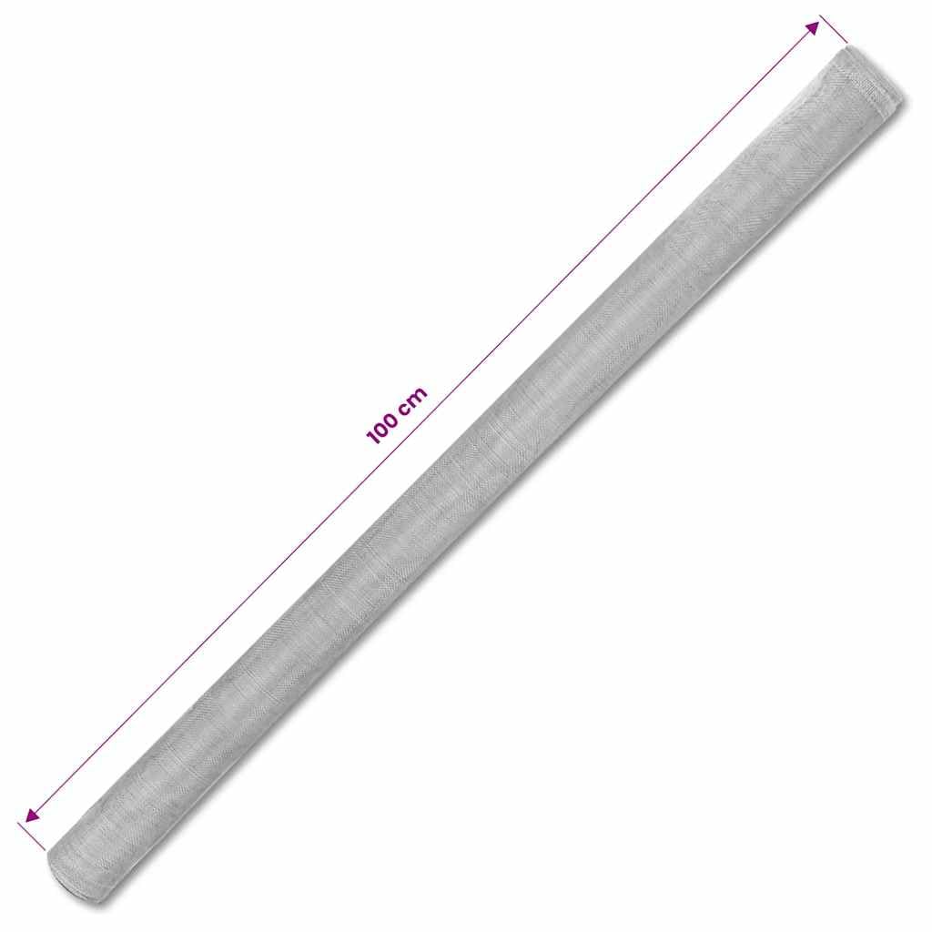 Aluminum Mesh Roll 39.4x196.9 Inch Silver Z1931