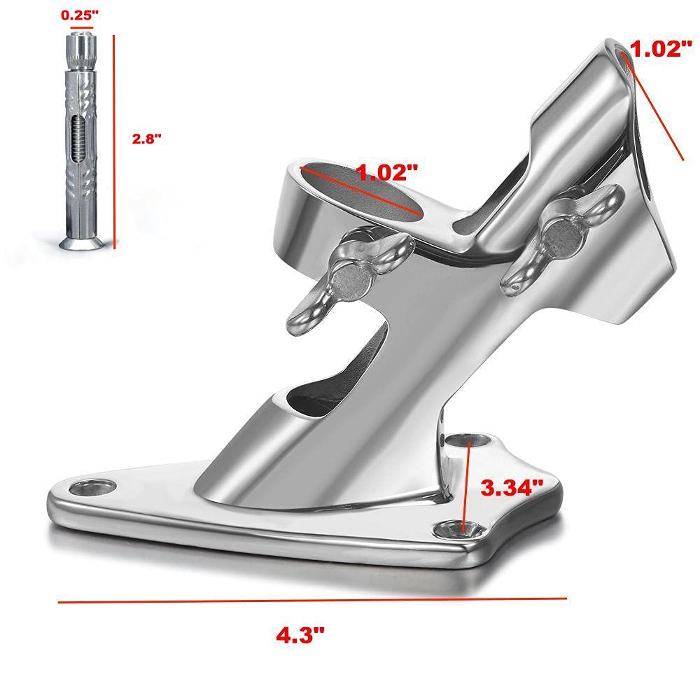 1 Inch Stainless Steel Flag Pole Holder P5221