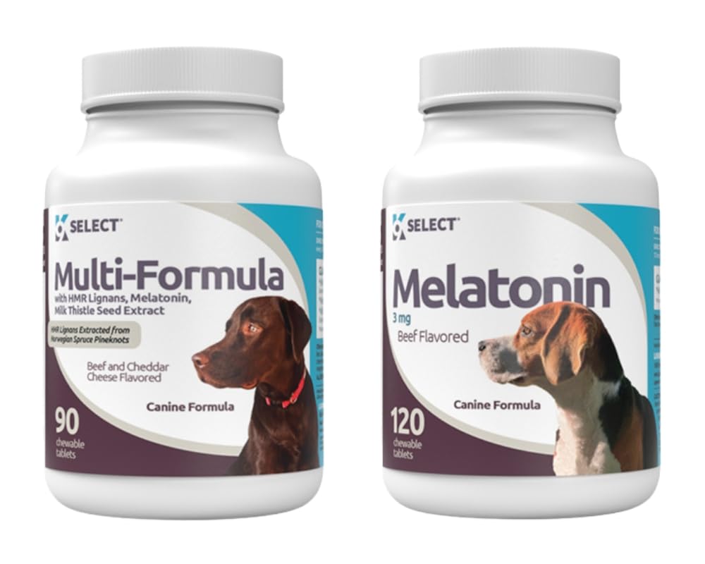 Beef Flavored Multivitamin & Melatonin Tablets for Dogs N432068