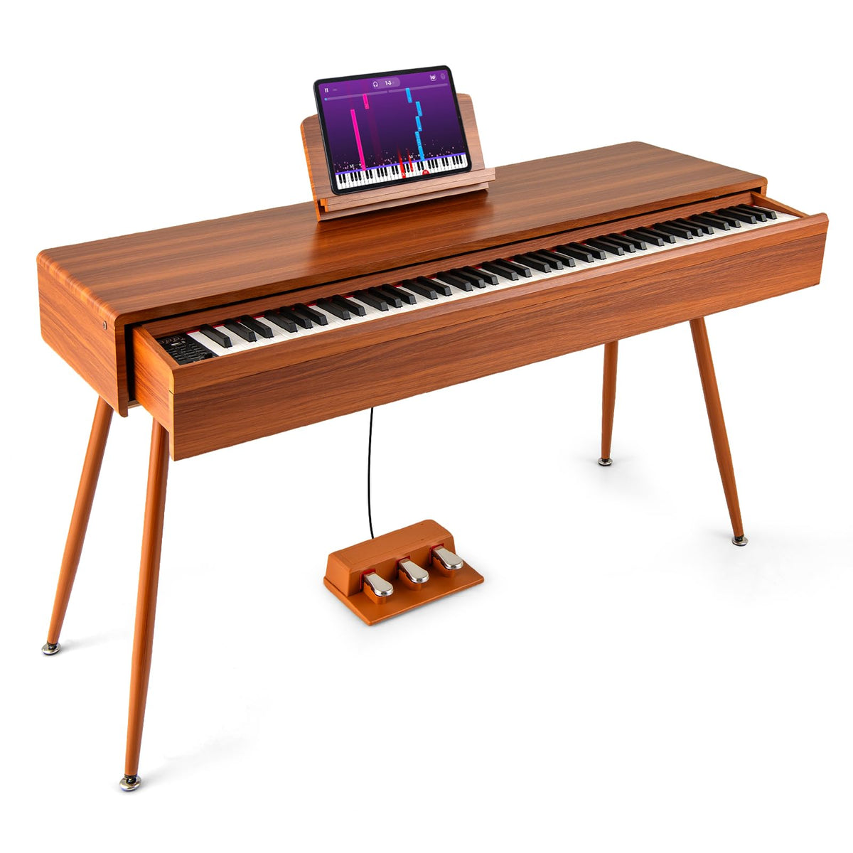 88 Key Weighted Digital Piano with Triple Pedals E29248