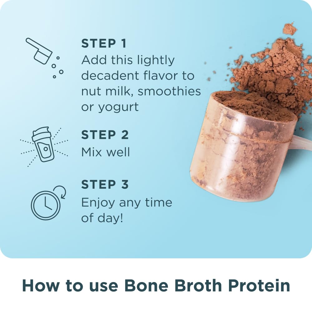 Grass Fed Bone Broth Protein Powder, Chocolate D75480