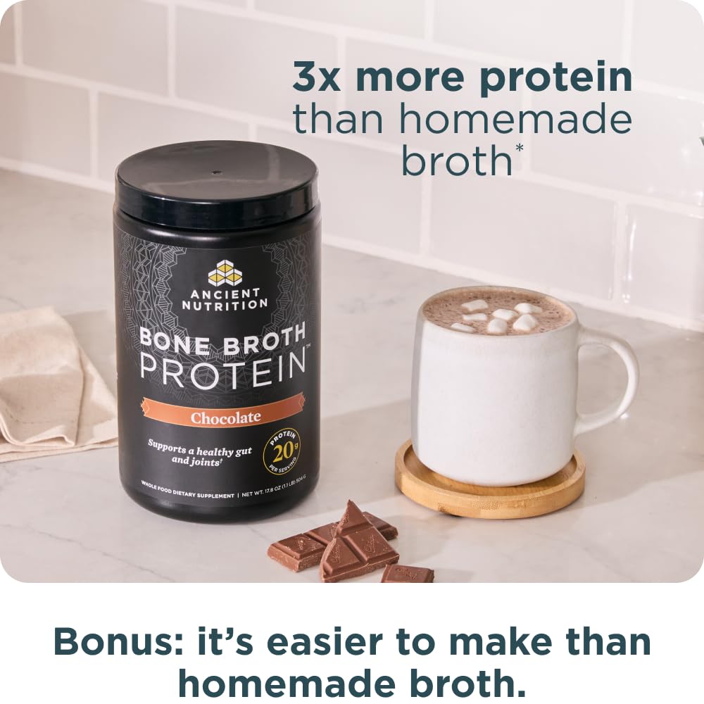 Grass Fed Bone Broth Protein Powder, Chocolate D75480