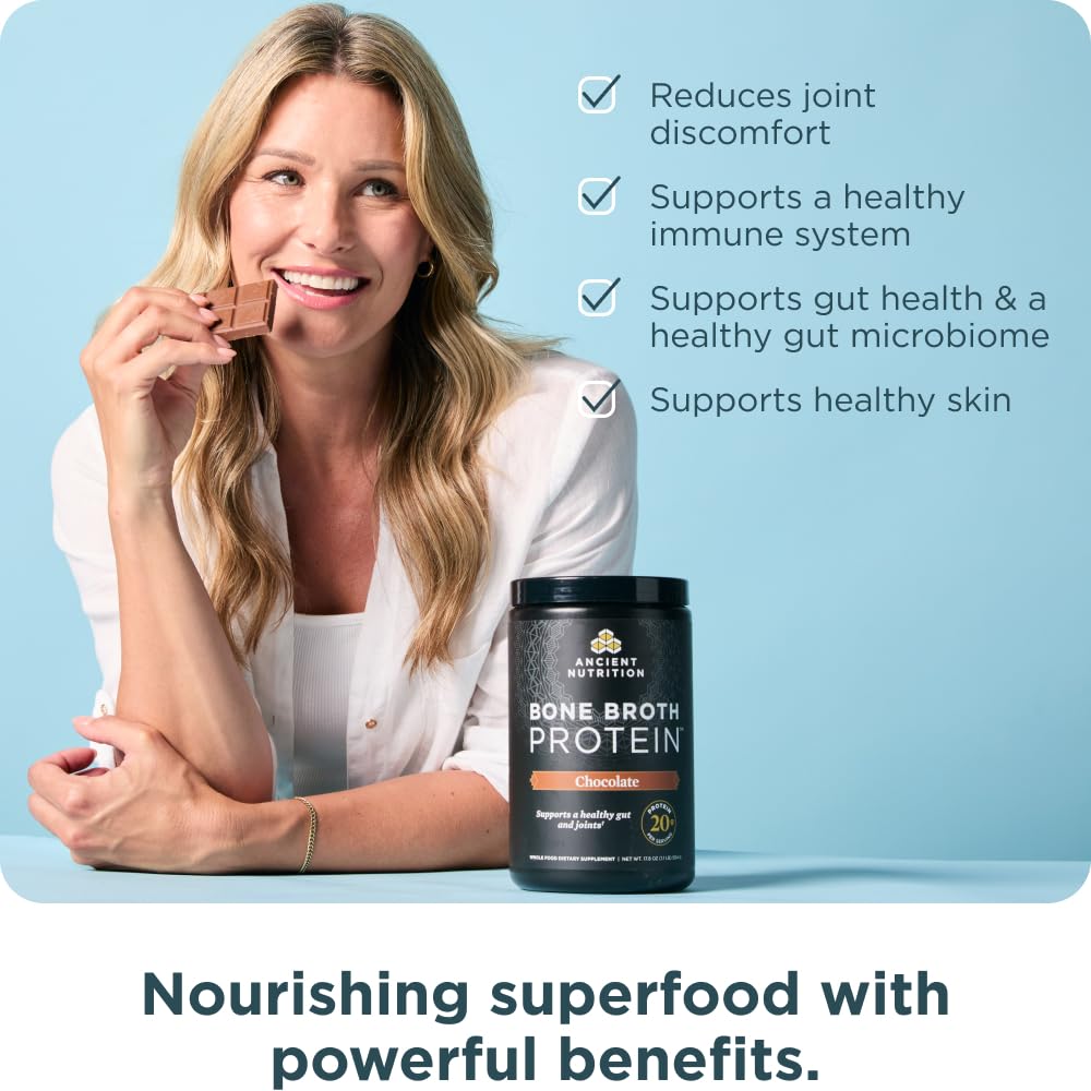 Grass Fed Bone Broth Protein Powder, Chocolate D75480