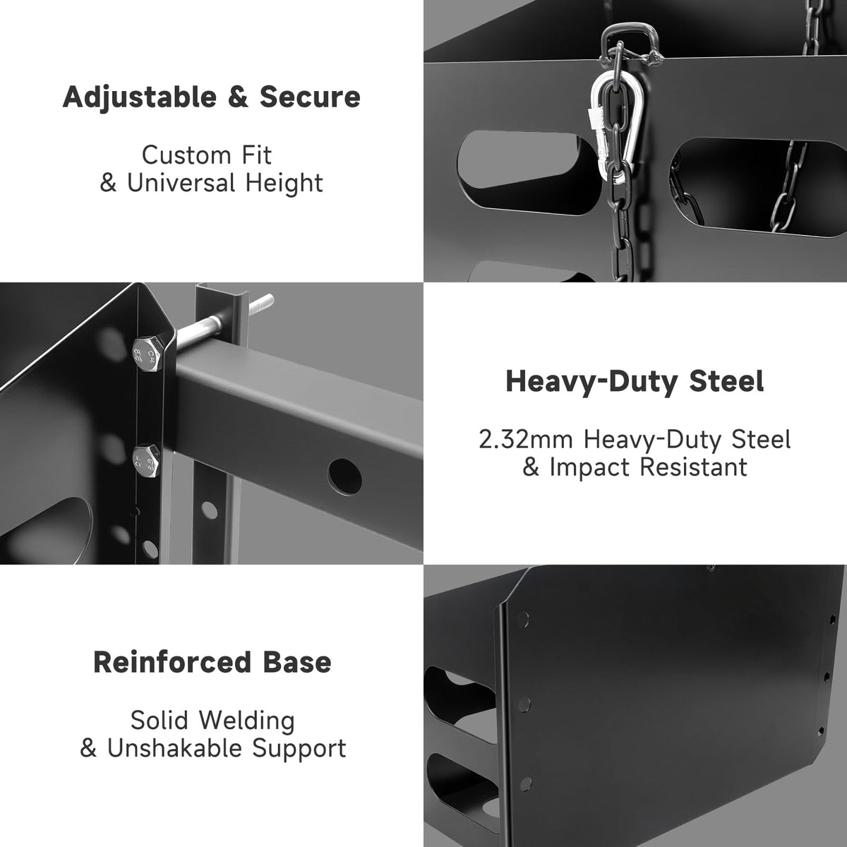 Lockable Metal Steel Gas Cans Holder Rack 5 Gallon L207