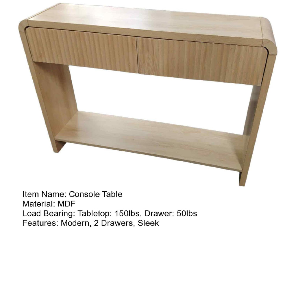 Slim Console Table with Drawers O149847