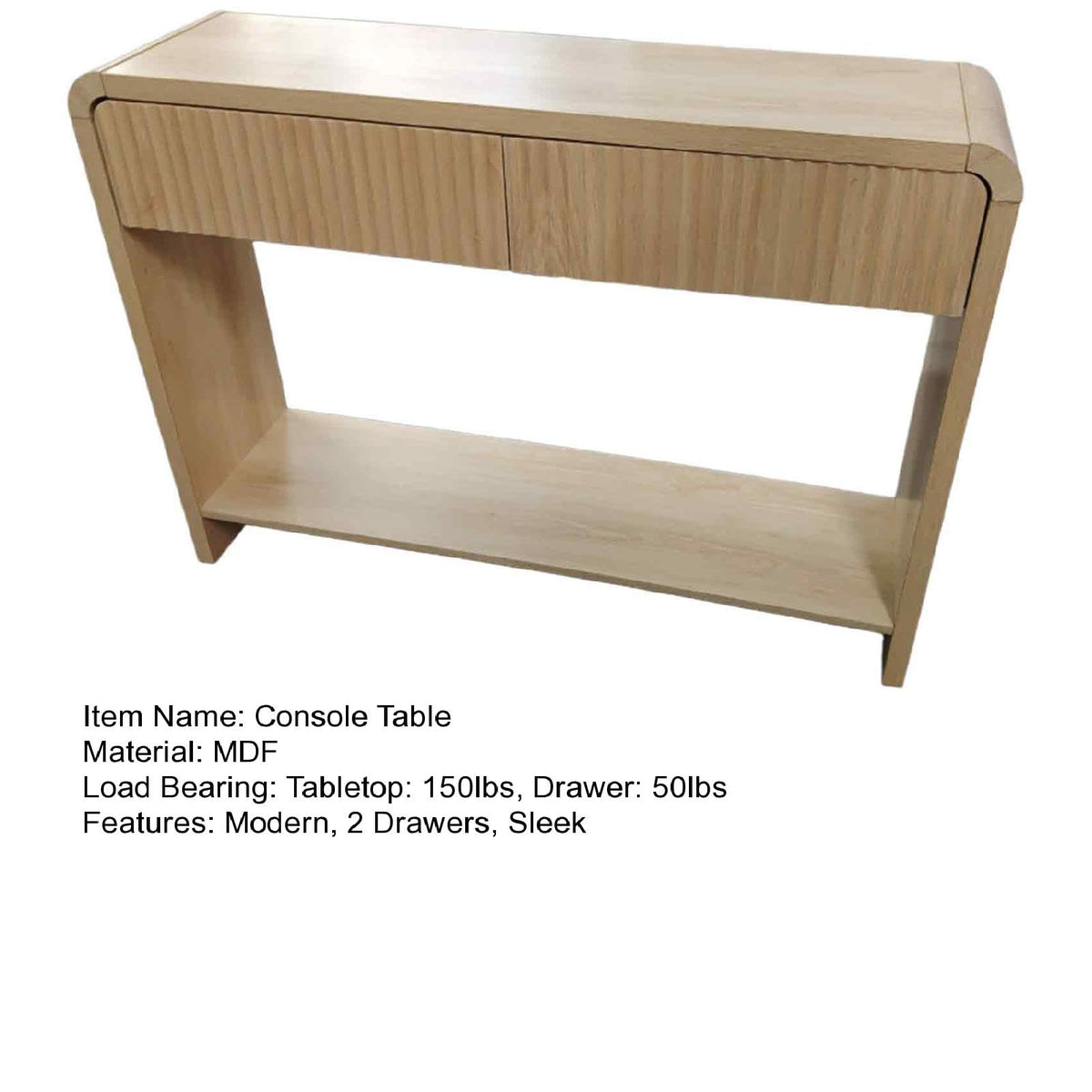 Slim Console Table with Drawers O149847