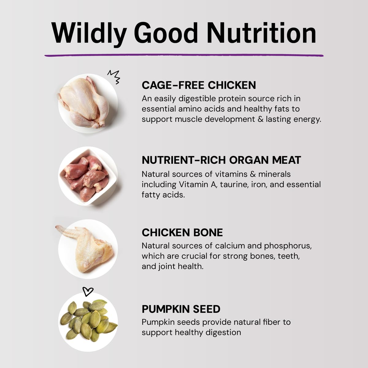 Freeze-Dried Raw Chicken Cat Food 3.5 oz A84682