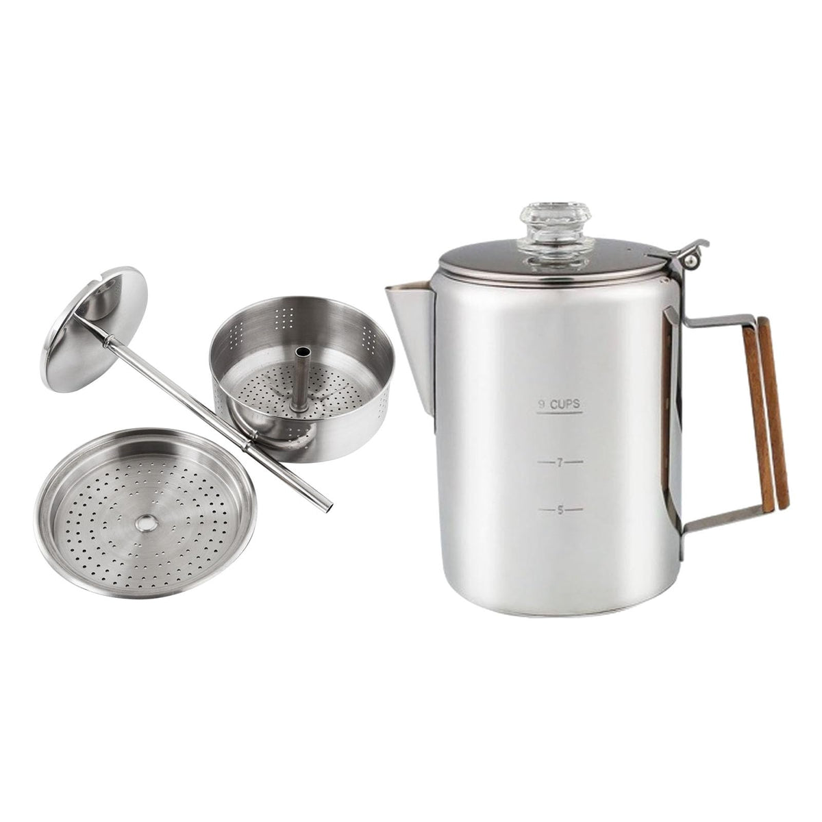 Stainless Steel 9 Cup Coffee Percolator F455107
