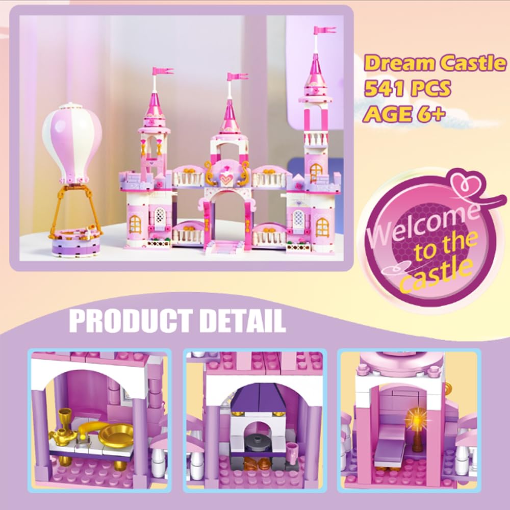 541 Pieces Multi Shaped Castle Building Blocks B575