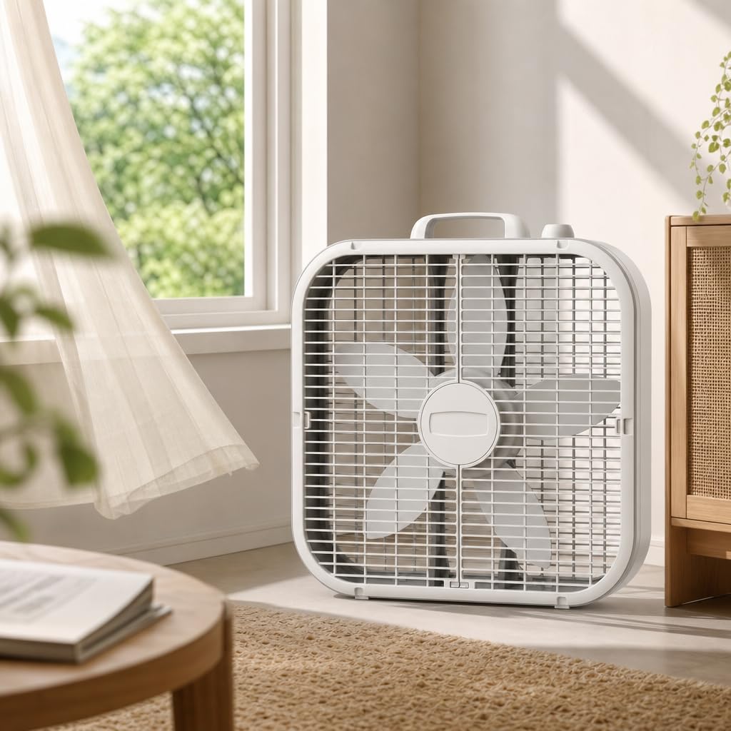 20 Inch White 3-Speed Portable Air Circulator Fan H92917