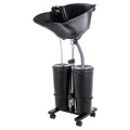 Portable Shampoo Bowl with 2 Buckets Electric Pump & Adjustable Hair Washing Basin K272
