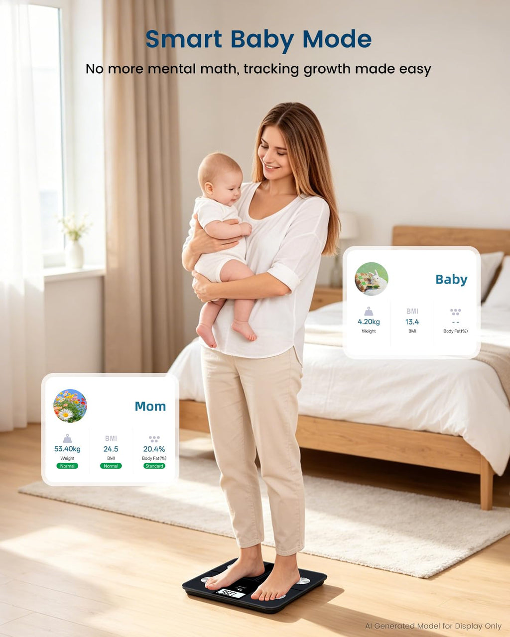 Rechargeable Digital Bathroom Scale J49691