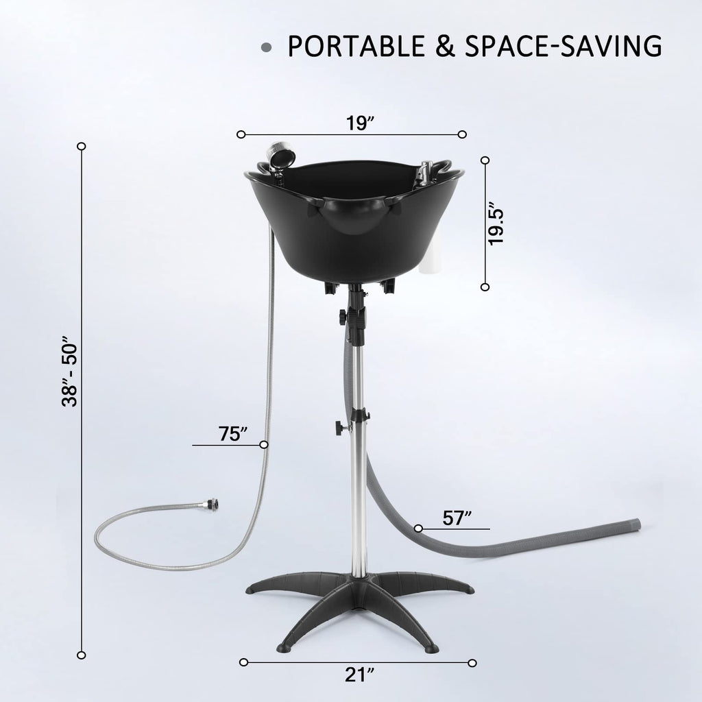 Portable Shampoo Bowl with Drain P198663