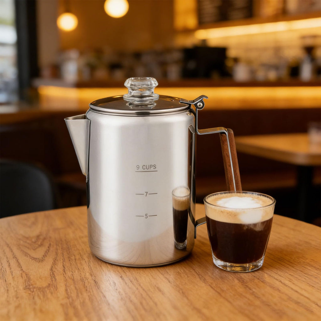 Stainless Steel 9 Cup Coffee Percolator F455107