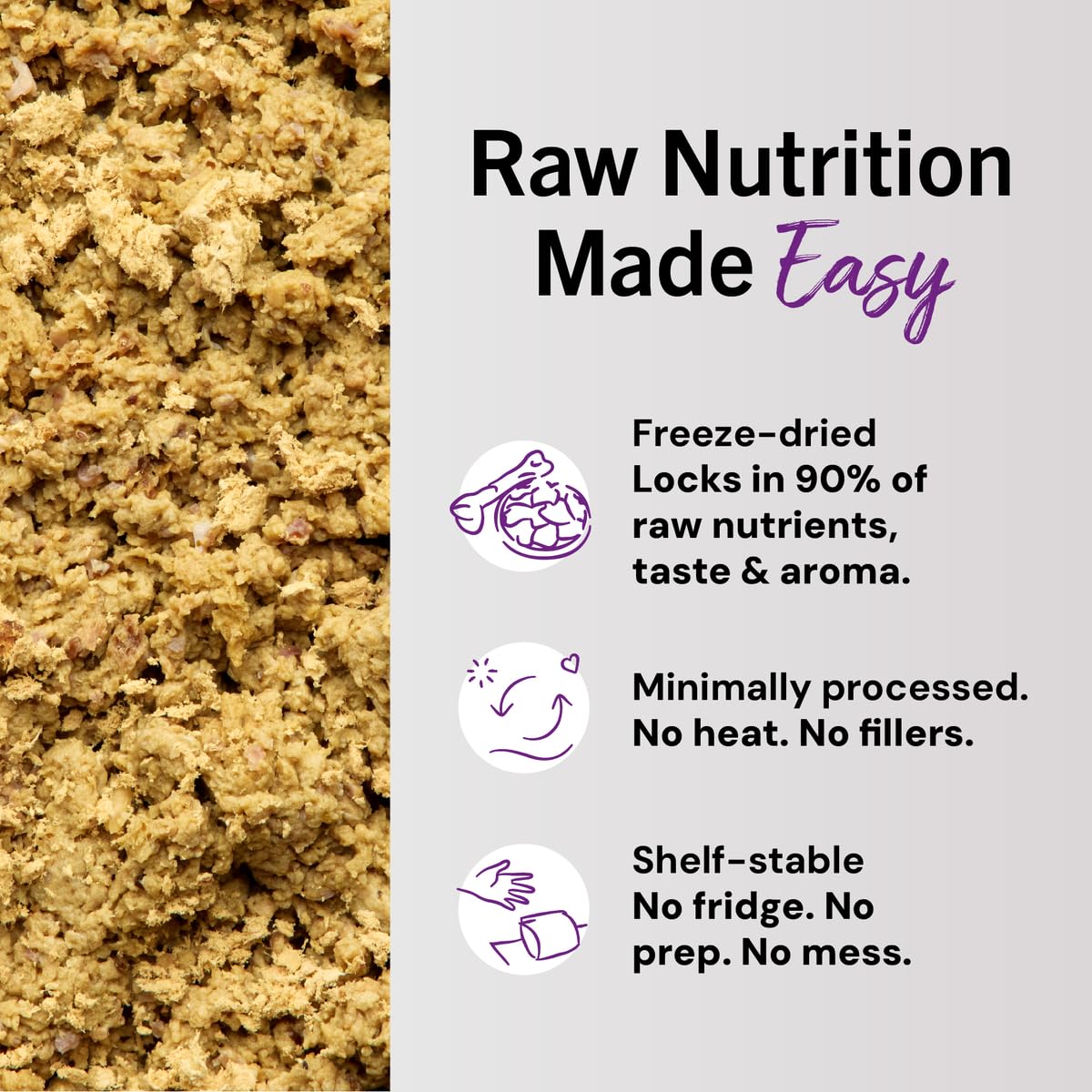 Freeze-Dried Raw Chicken Cat Food 3.5 oz A84682