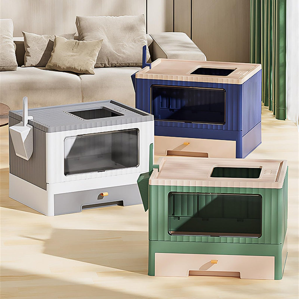 Foldable Cat Litter Box with Lid L96121
