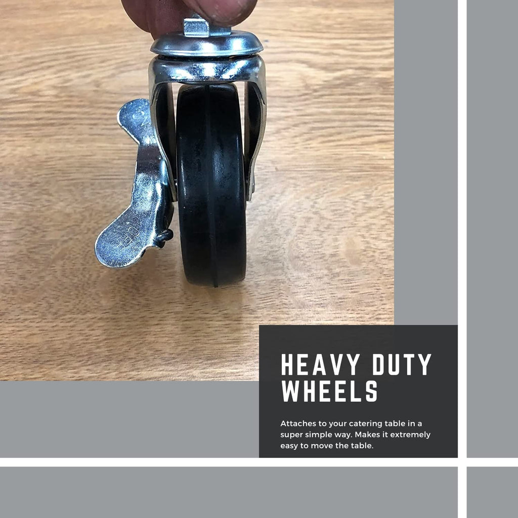 Folding Table Caster Wheels 3” Locking Casters D92465