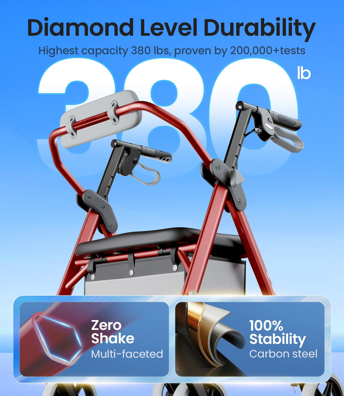 Rollator Walker with Seat A32396