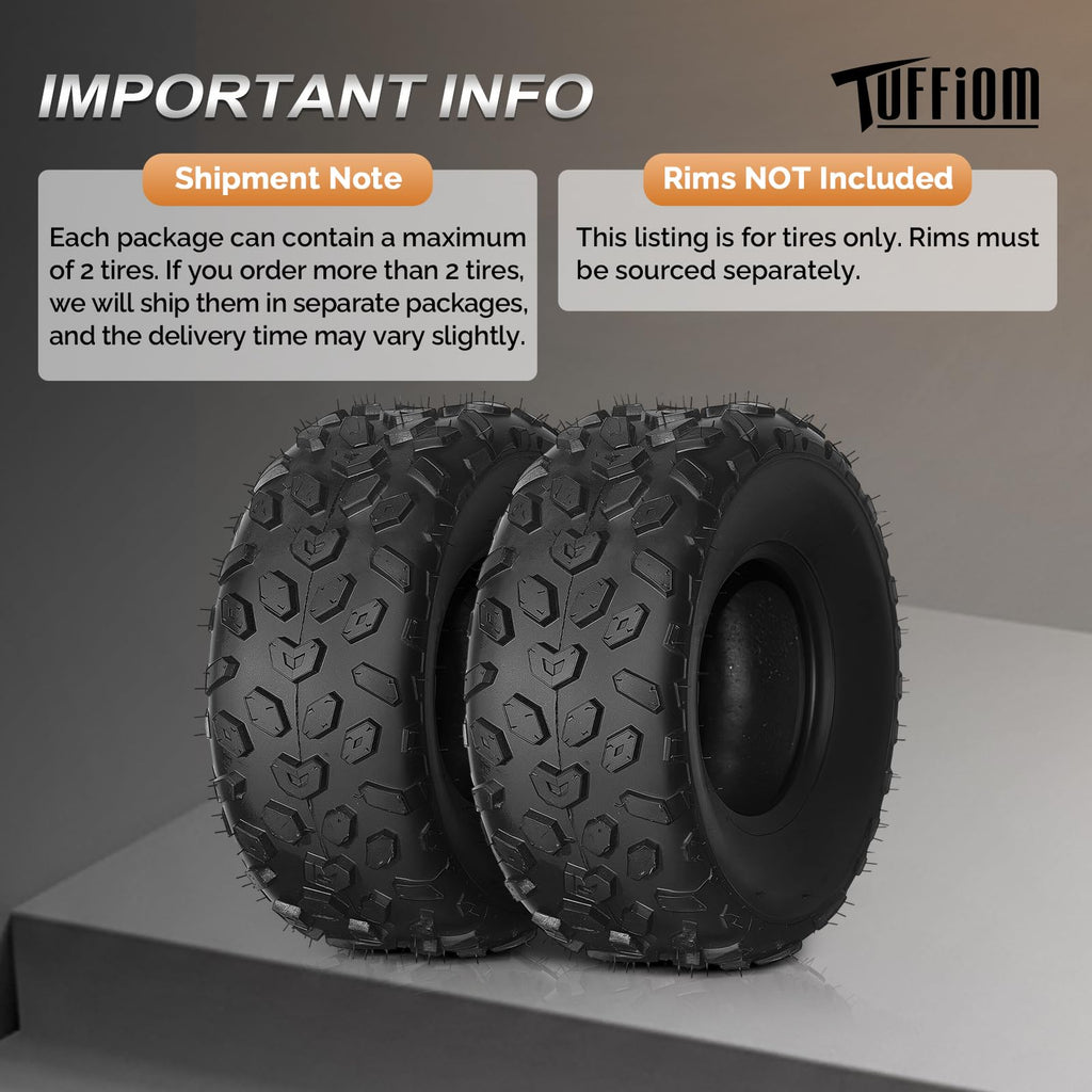19x7-8 Tubeless ATV UTV Tires Set of 2 M715