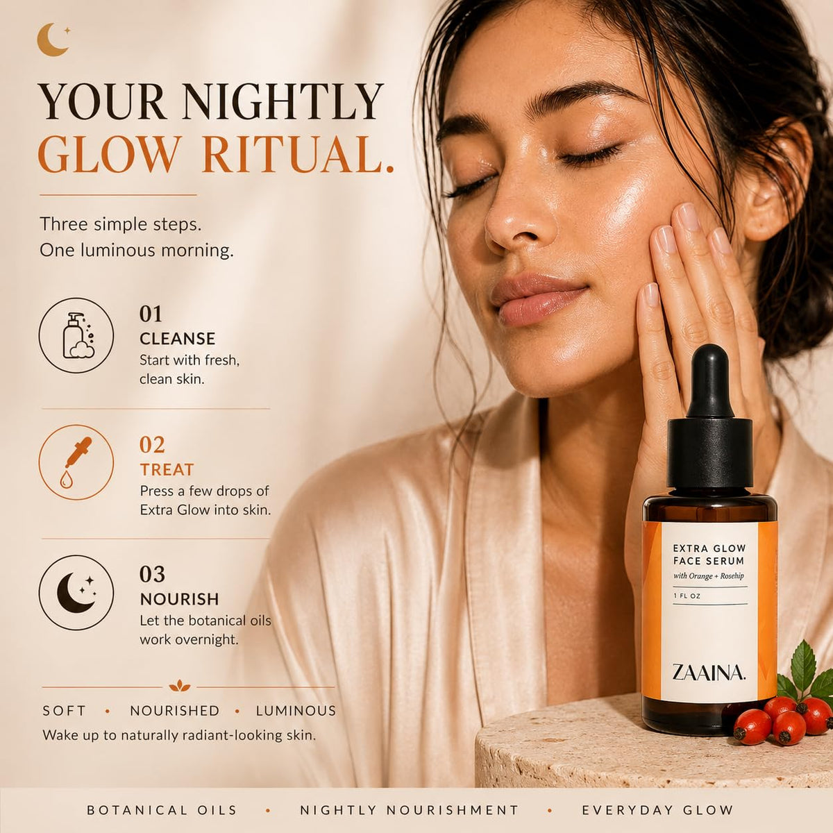Extra Glow Face Oil Serum 1 oz U22536