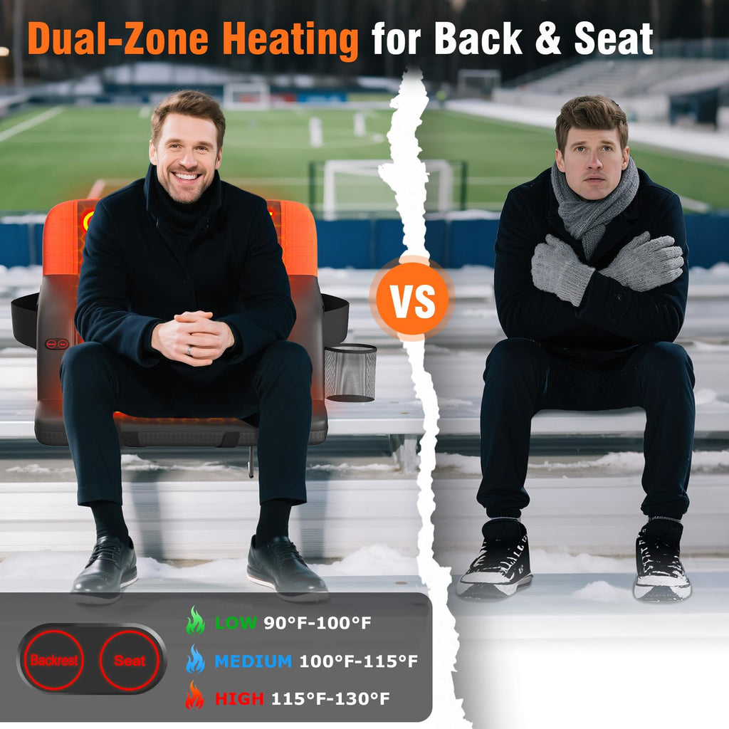 Heated Stadium Seat with Back Support R443528