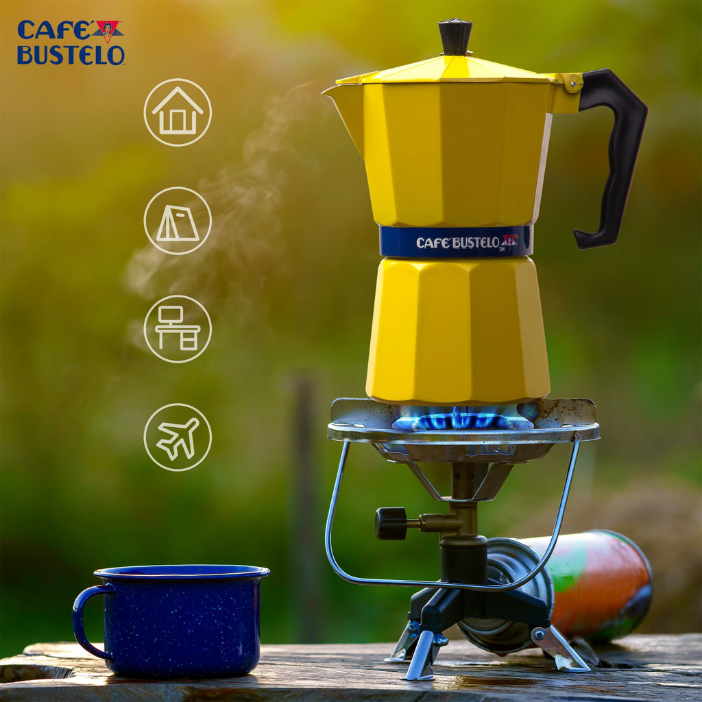 6 Cup Stovetop Espresso Maker 300 ml Aluminum Moka Pot D24450