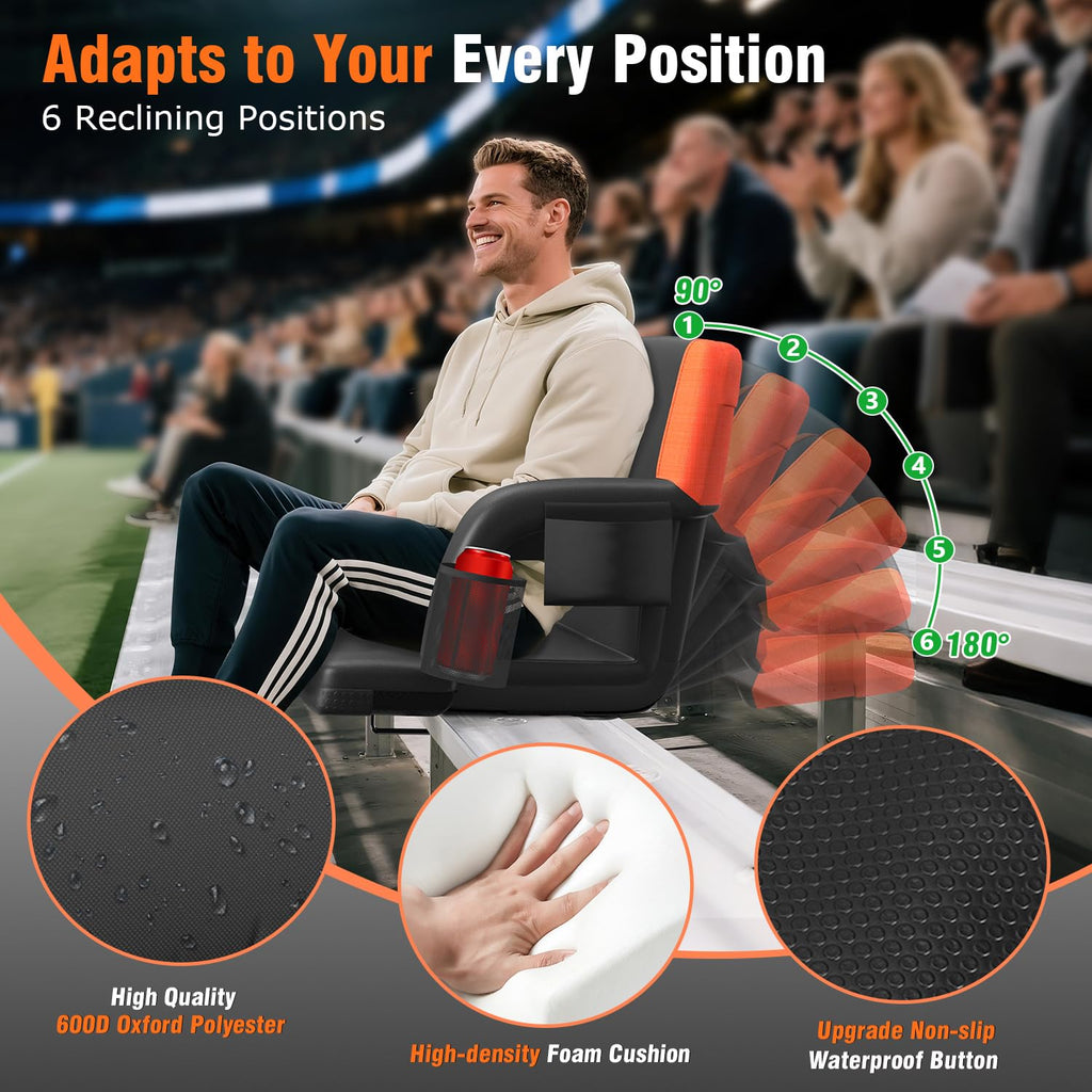 Heated Stadium Seat with Back Support R443528
