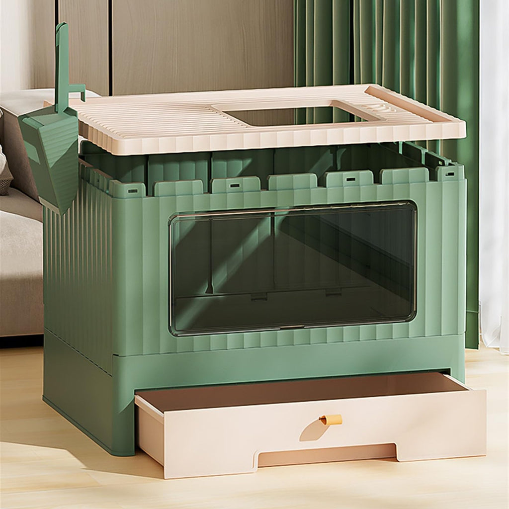 Foldable Cat Litter Box with Lid L96121