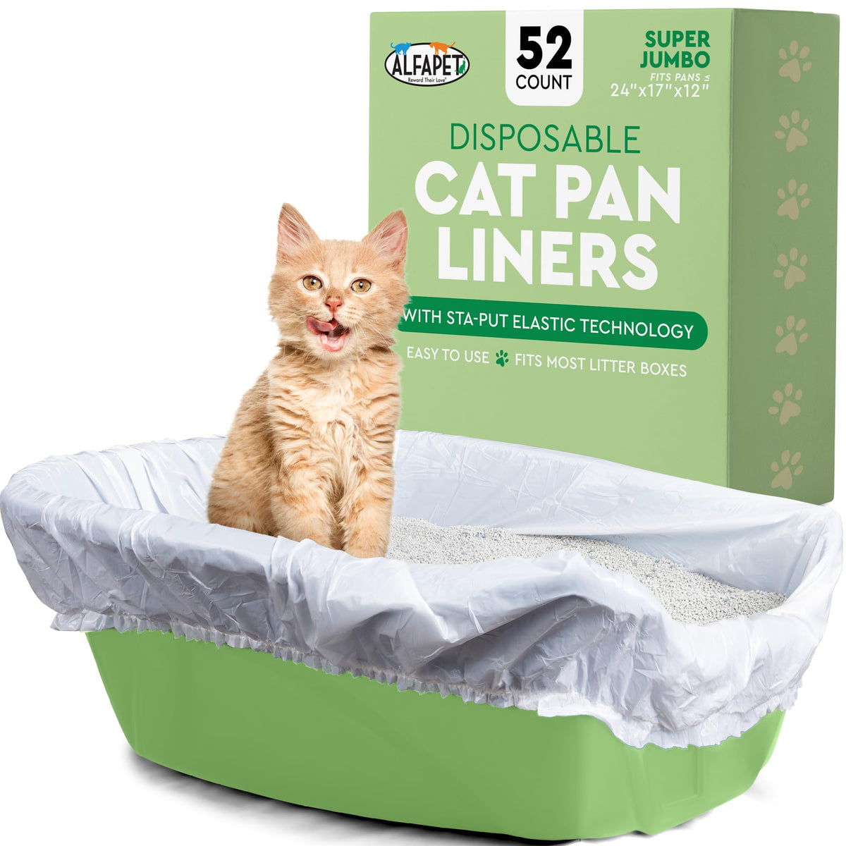 Heavy Duty 52 Pack Litter Box Liners C6004
