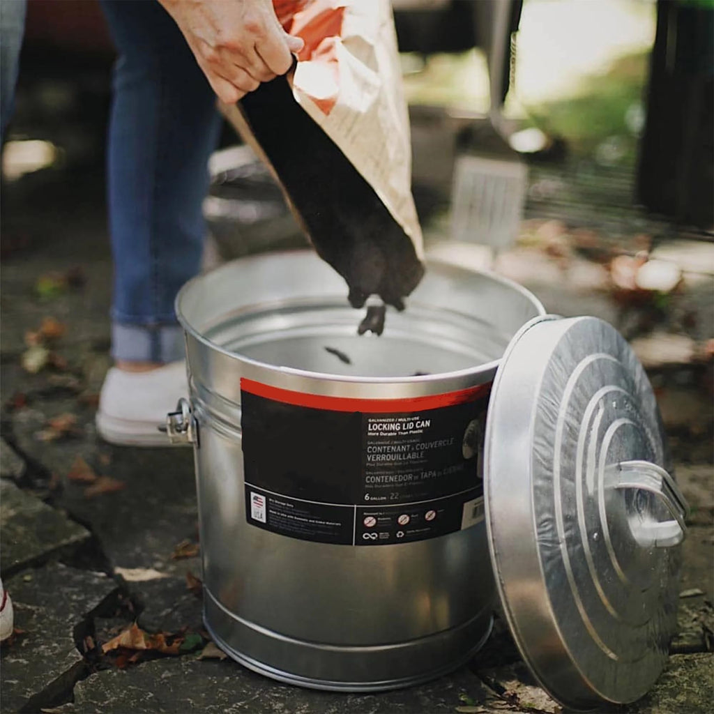 Galvanized Steel 6 Gallon Airtight Storage Jar U901983