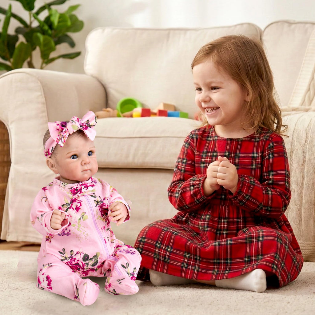 20 inch Purple Floral Jumpsuits Set S609043