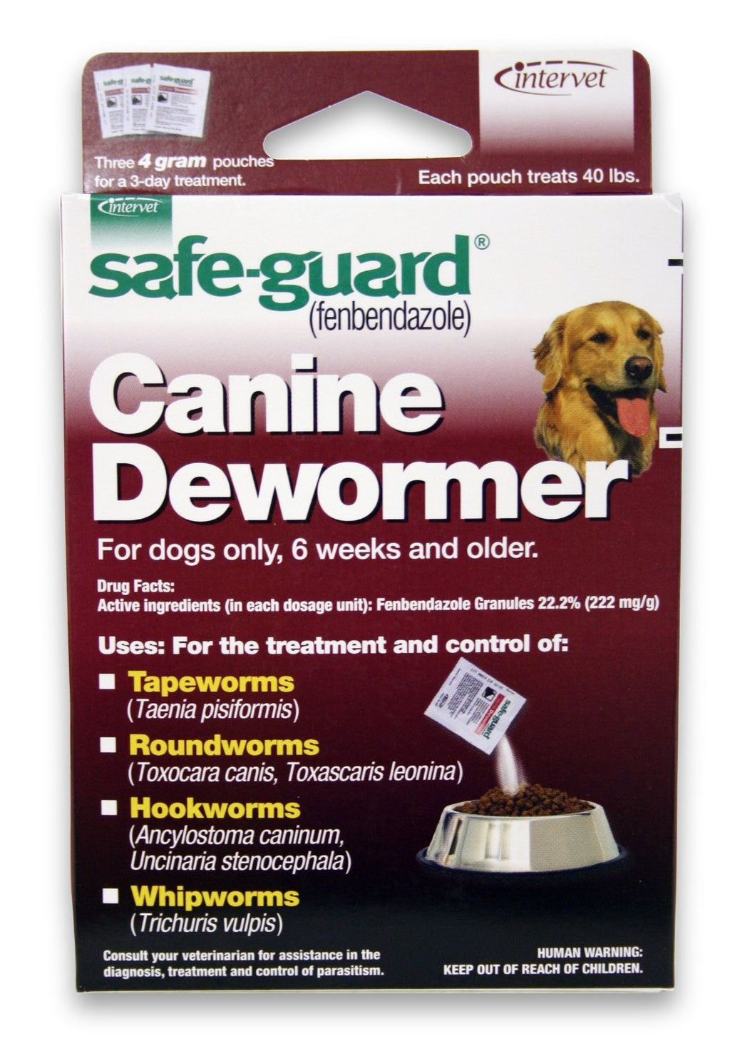 Canine Dewormer for Large Dogs 4-Gram Pack of 2 Q10622