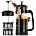 Black 17oz French Press Coffee Maker E3013