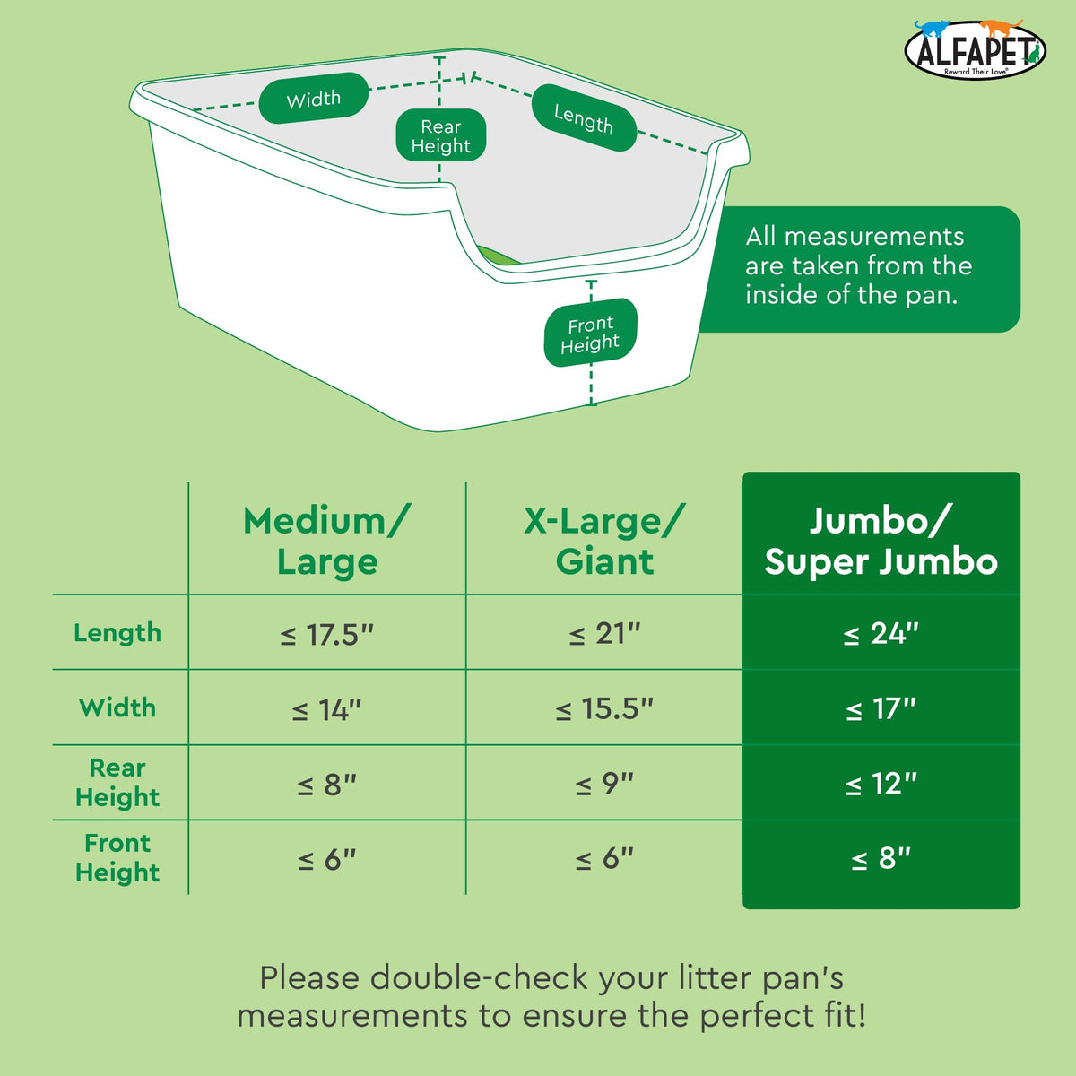 Heavy Duty 52 Pack Litter Box Liners C6004