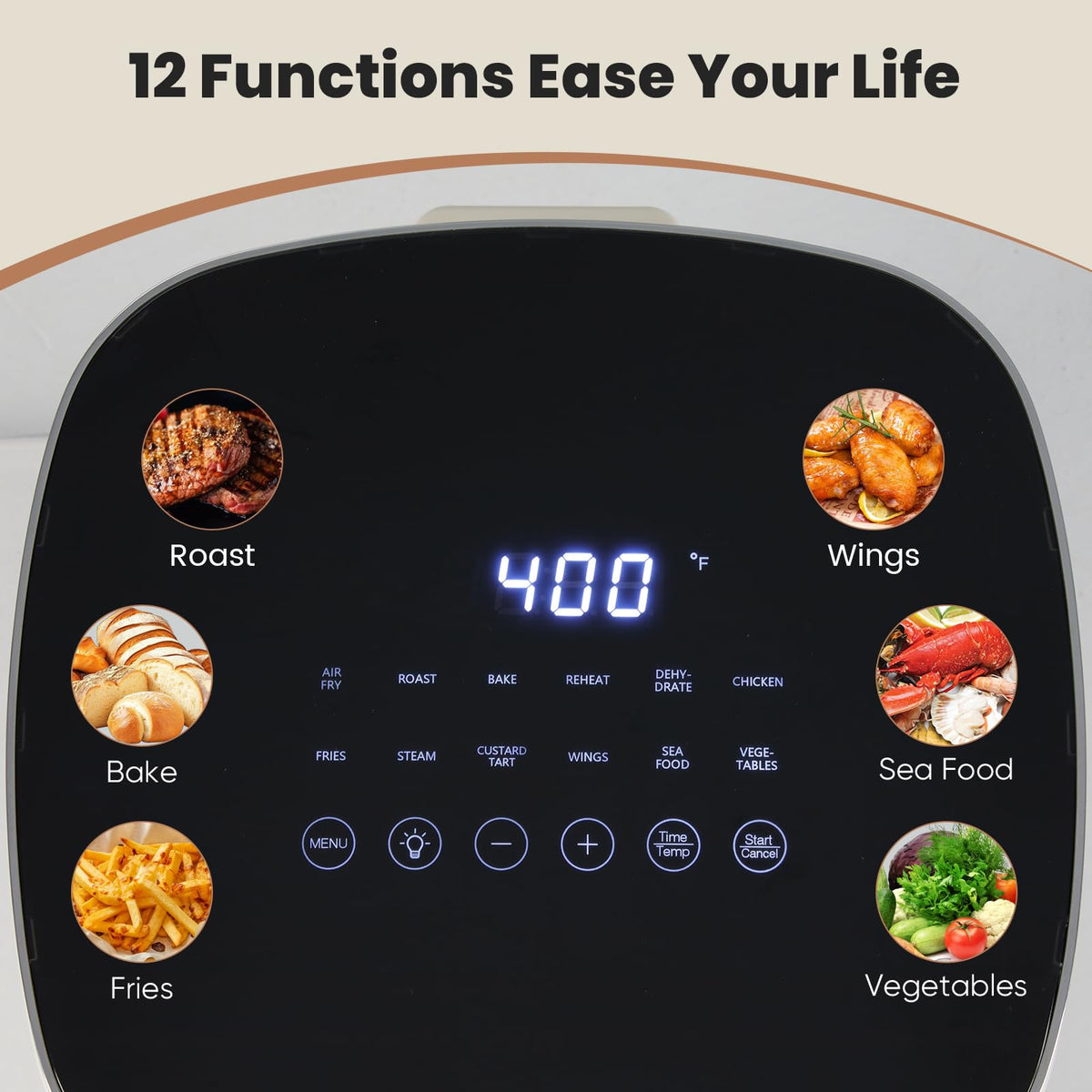 6 Quarts Air Fryer with Window P34757