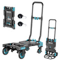 2-in-1 Folding Hand Truck, 330lb Dolly Cart with Wheels, Blue F60307
