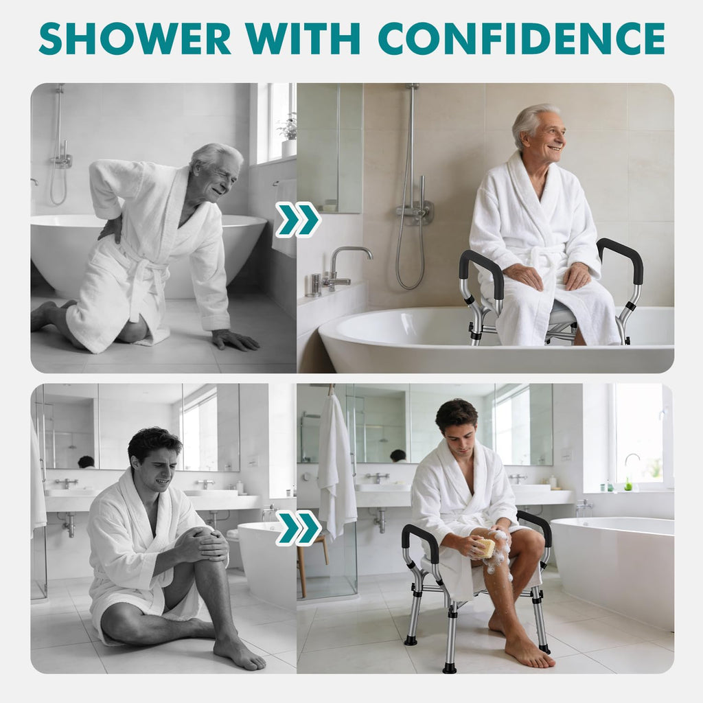 Shower Chair with Removable Arms and Back L452301