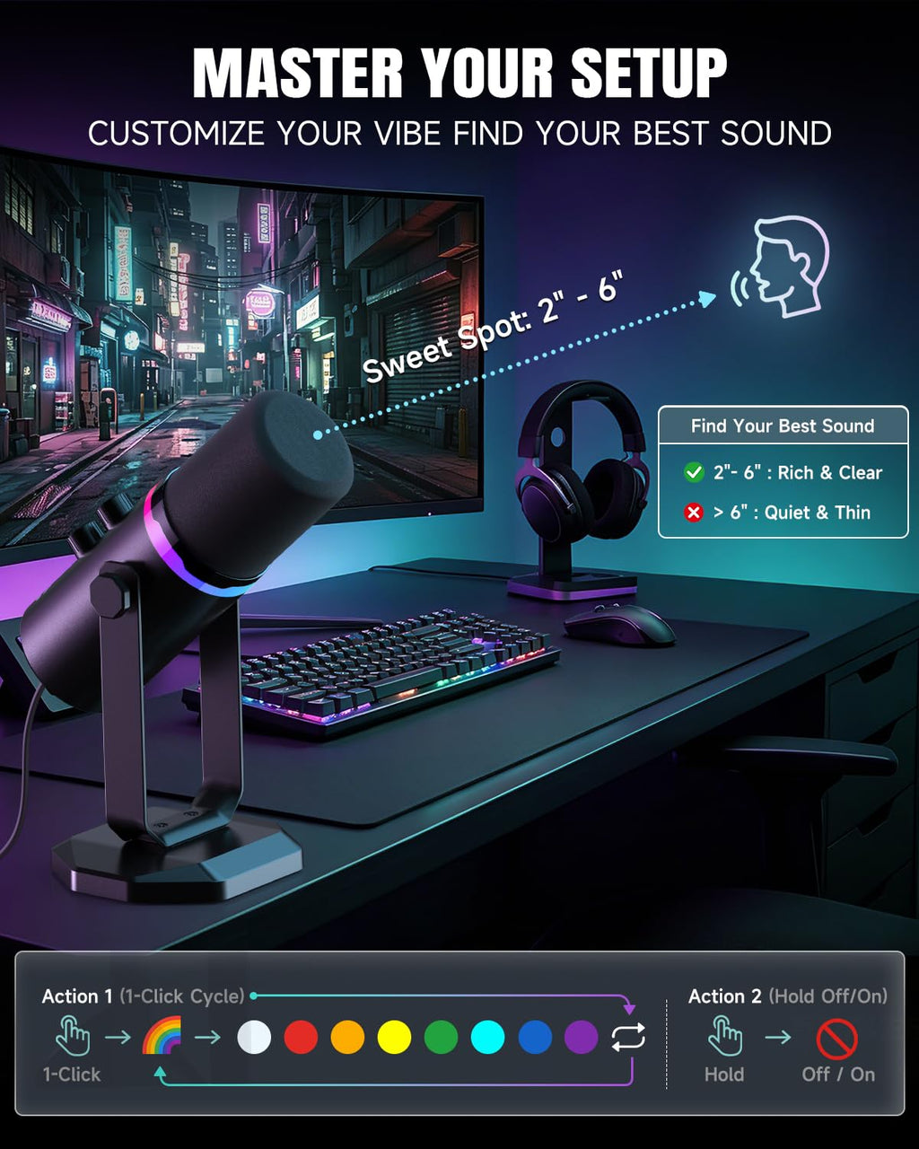 USB/XLR Dynamic Microphone with Desk Stand E597