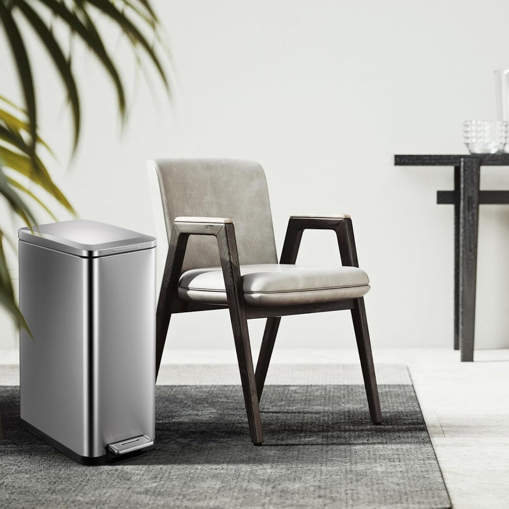 50L Slim Stainless Steel Kitchen Trash Can O71248