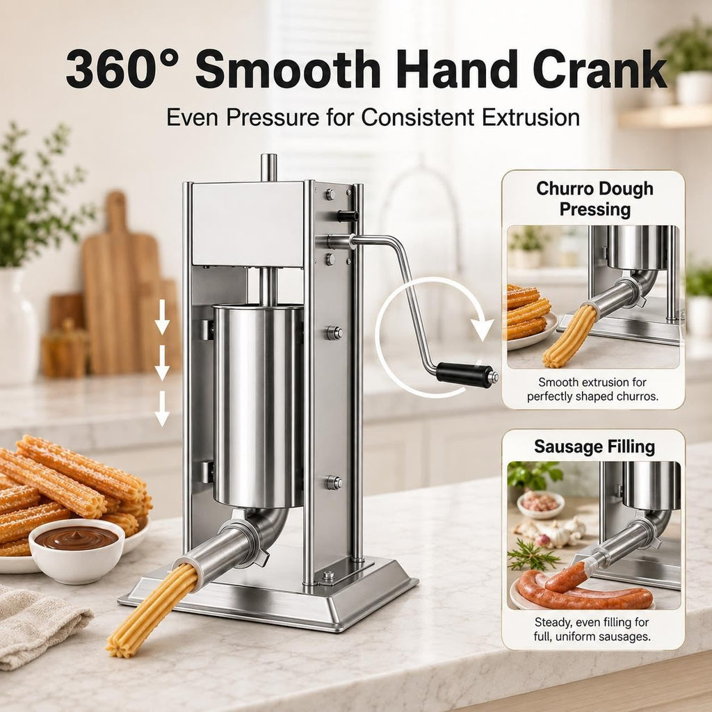 3L 304 Stainless Steel Sausage Stuffer & Churro Maker X174734