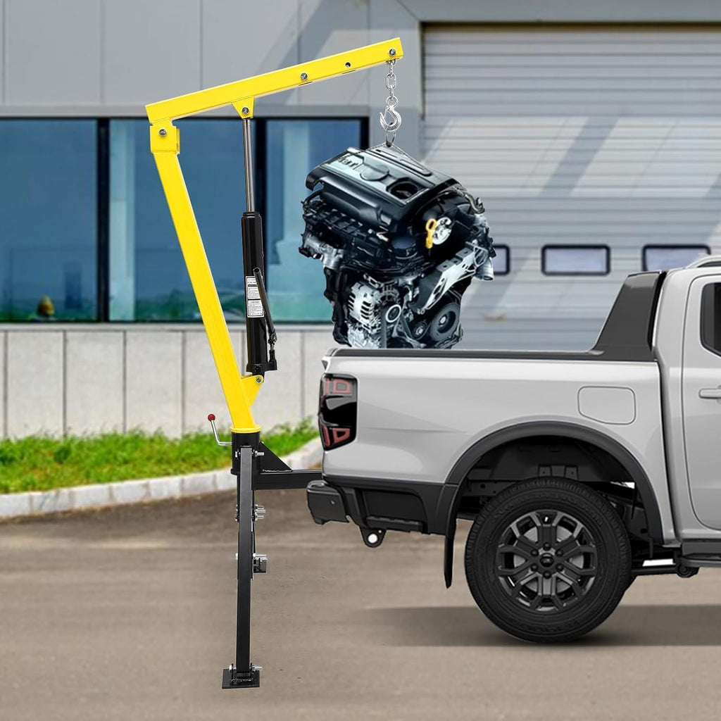 Hydraulic Pickup Crane, 1000 Lbs Lifting Capacity, 360° Swivel K7035