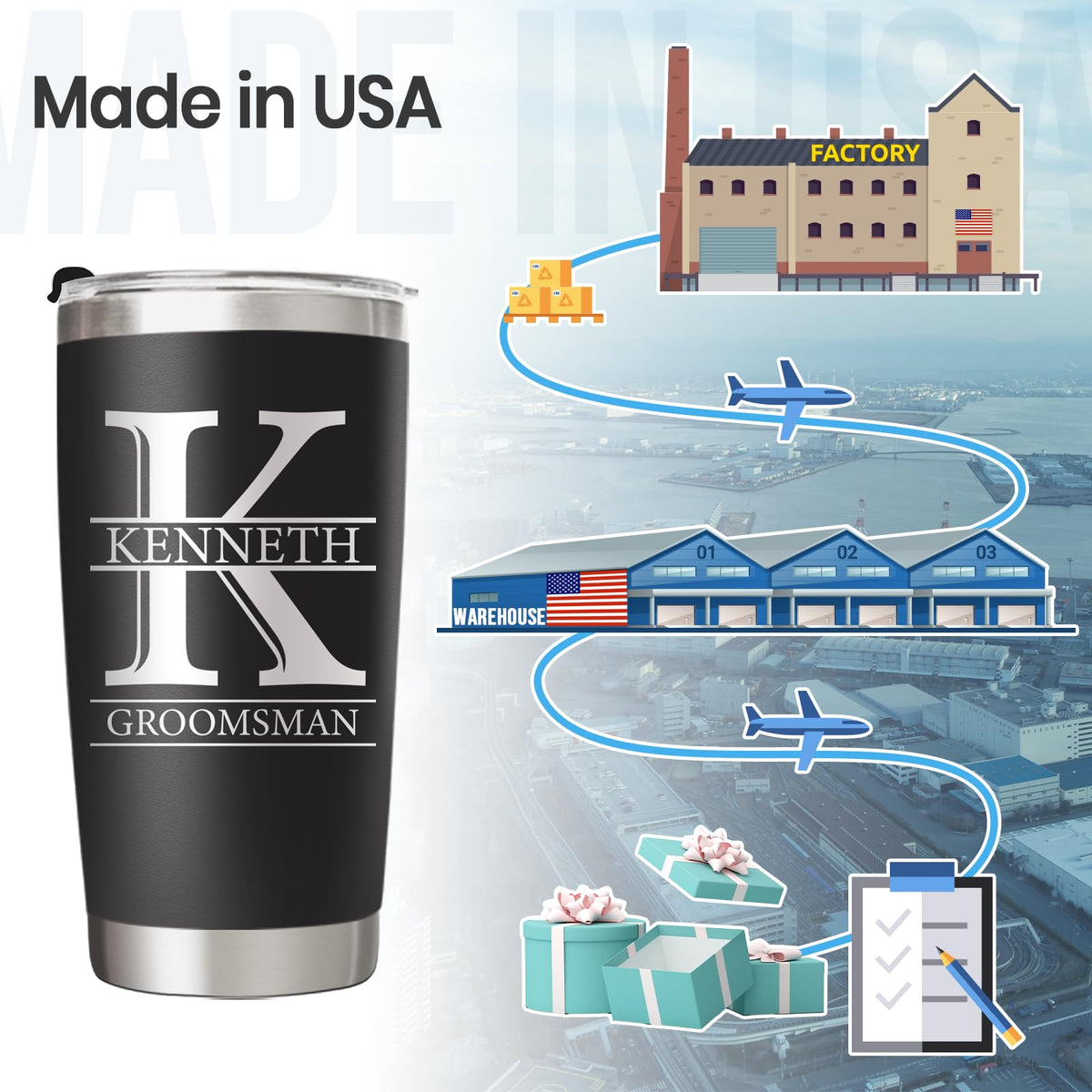 20 Oz Custom Tumbler with Lid A57563