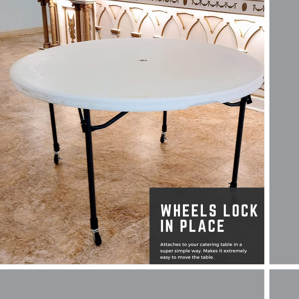 Folding Table Caster Wheels 3” Locking Casters D92465