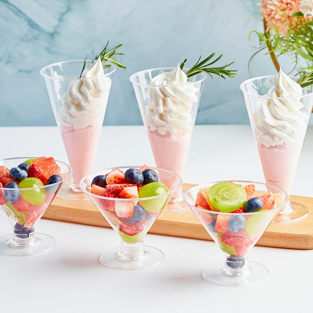 40 PCS 6 oz Plastic Martini Glasses M5260