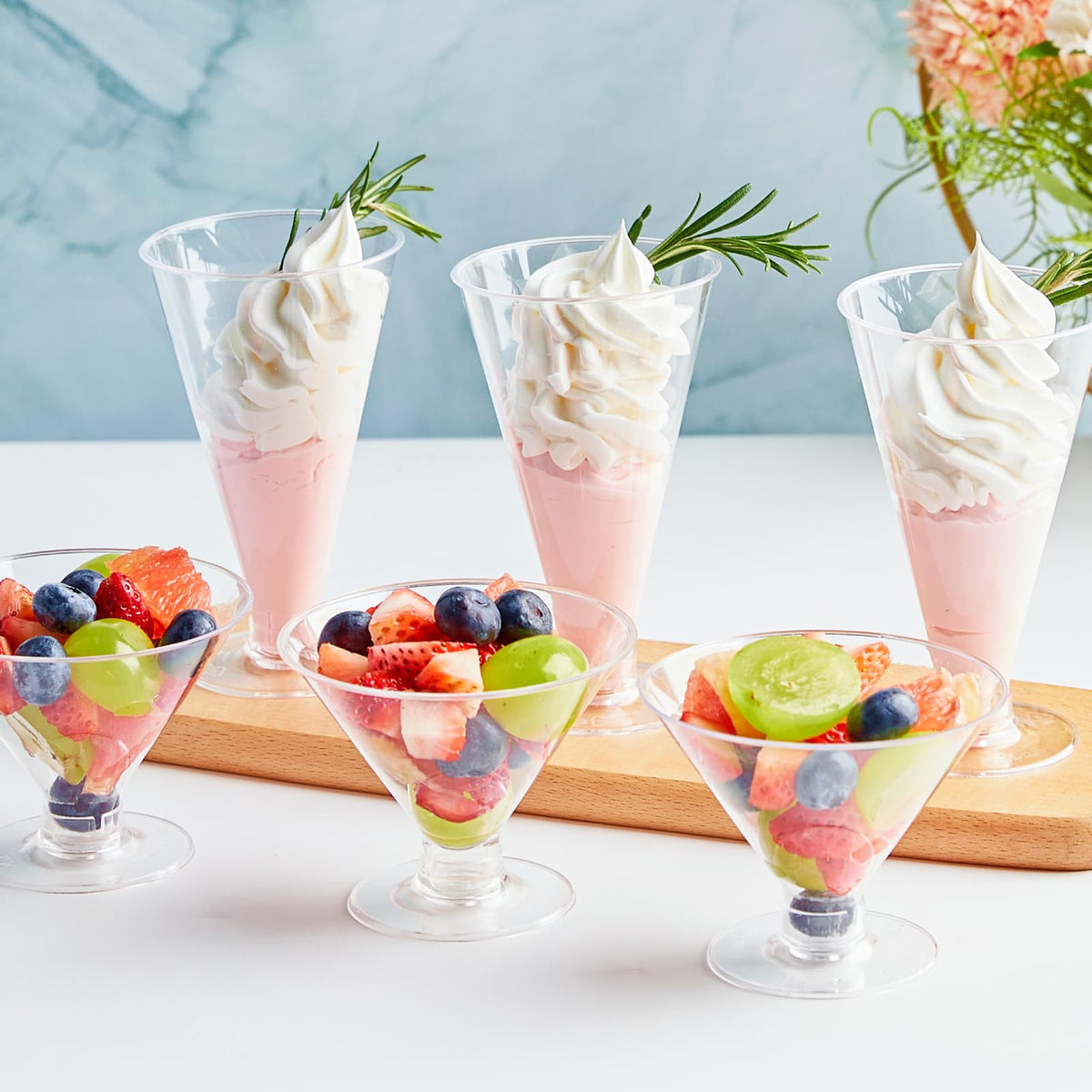 40 PCS 6 oz Plastic Martini Glasses M5260