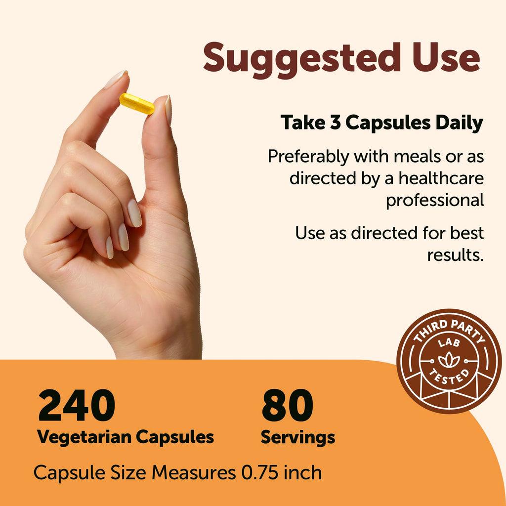 Berberine HCl with Ceylon Cinnamon 1,500 mg 240 Vegetarian Capsules P168