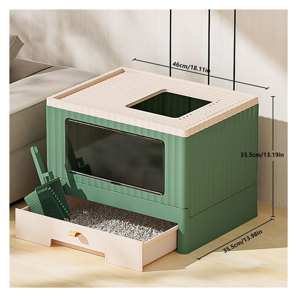 Foldable Cat Litter Box with Lid L96121