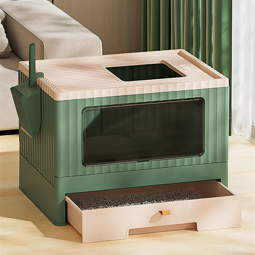 Foldable Cat Litter Box with Lid L96121