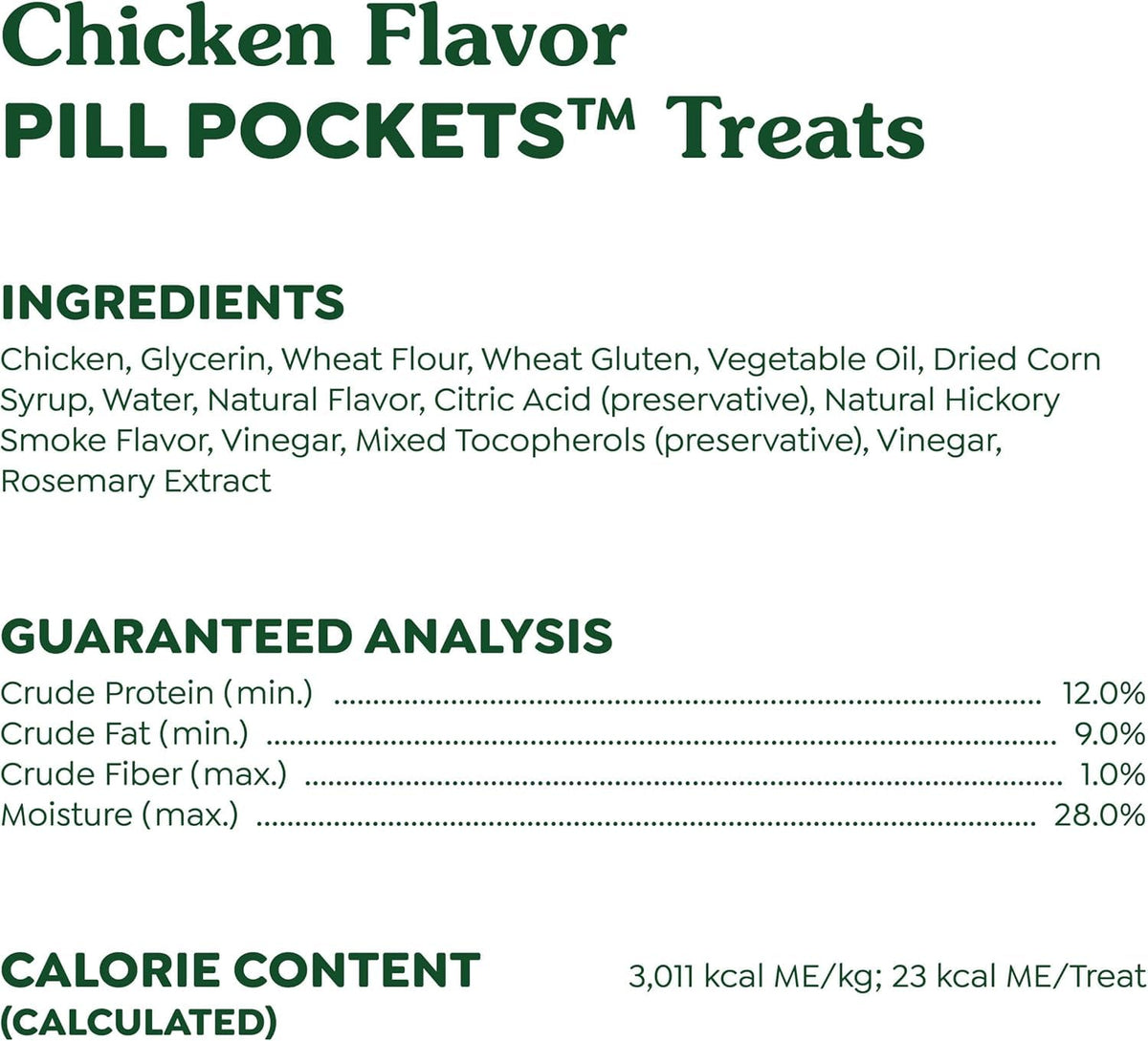 Chicken Flavor Capsule Treats for Dogs 15.8-Ounce 3 Pack M113