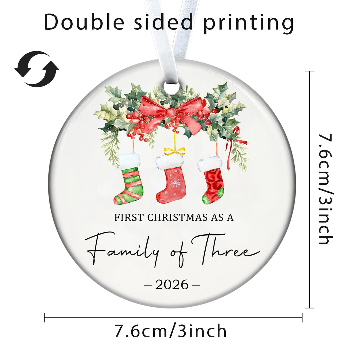 Baby First Christmas Ornaments 2026 R6259